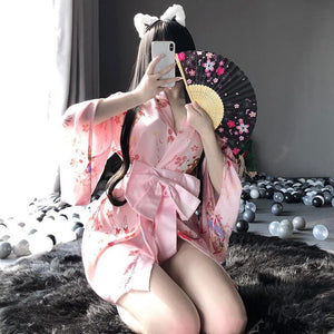 Japanese Style Kimono Cosplay Uniform Pajamas MK200 - KawaiiMoriStore