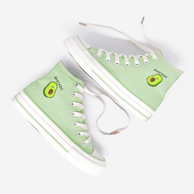 Jfashion Avocado Canvas Shoes MK14877 - KawaiiMoriStore