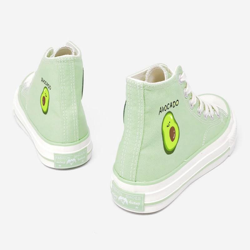 Jfashion Avocado Canvas Shoes MK14877 - KawaiiMoriStore