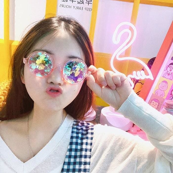 Kaleidoscope Crystal Sunglasses MK179592 - KawaiiMoriStore