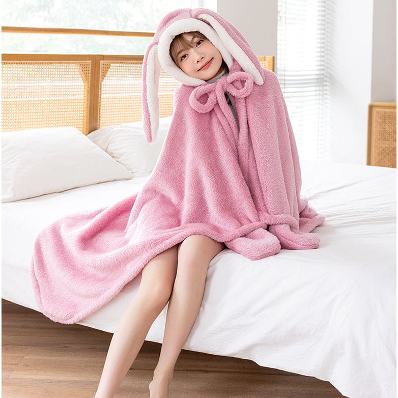 Kawaii Animal Bunny Fleece Cape ME66 - cape