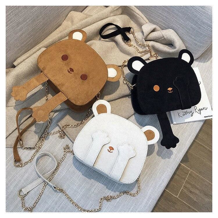 Kawaii Bear Shoulder Crossbody Bag MK14993 - KawaiiMoriStore