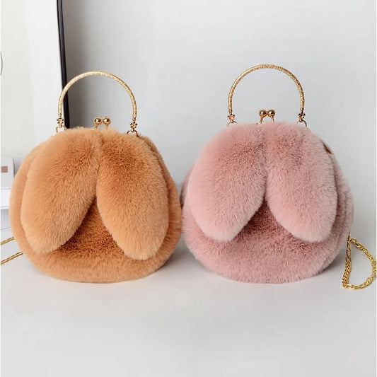 Kawaii Bunny Plush Cross Body Bag MK15019 - KawaiiMoriStore