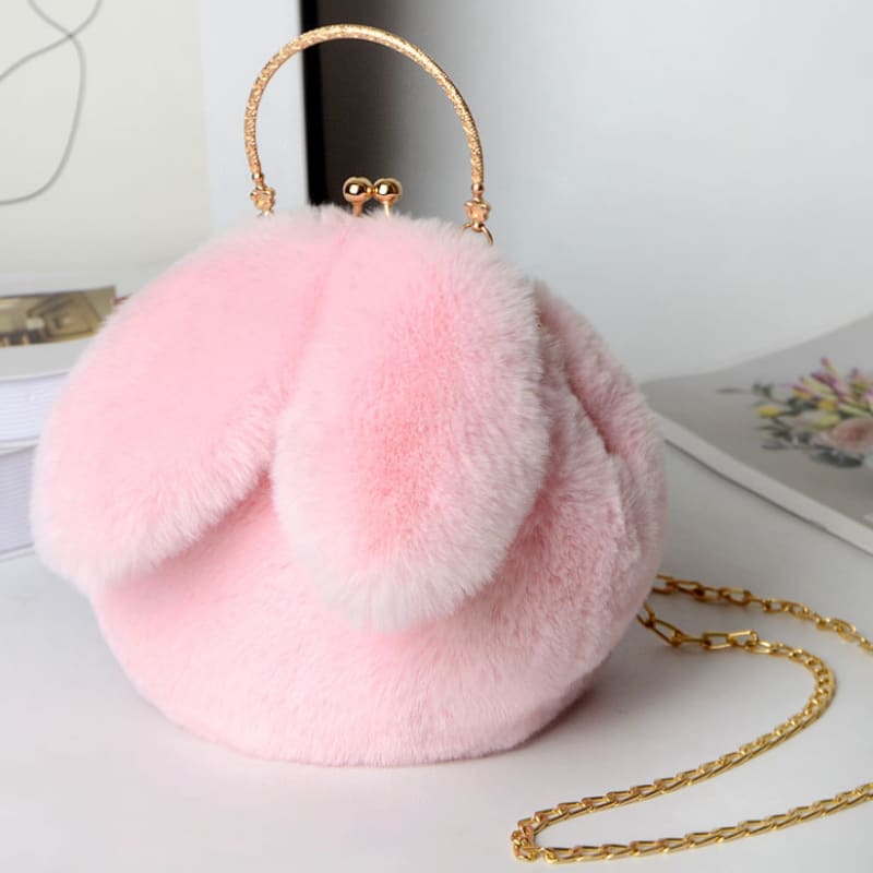 Kawaii Bunny Plush Cross Body Bag MK15019 - KawaiiMoriStore