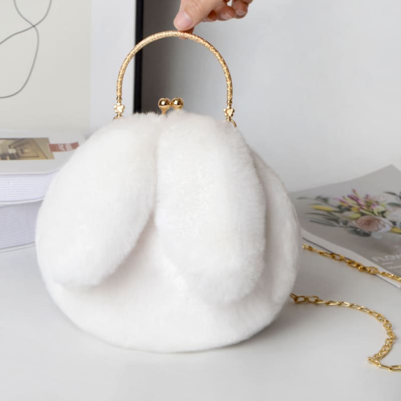 Kawaii Bunny Plush Cross Body Bag MK15019 - KawaiiMoriStore