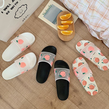 Kawaii Cartoon Fruit Beach Slippers MK14840 - KawaiiMoriStore