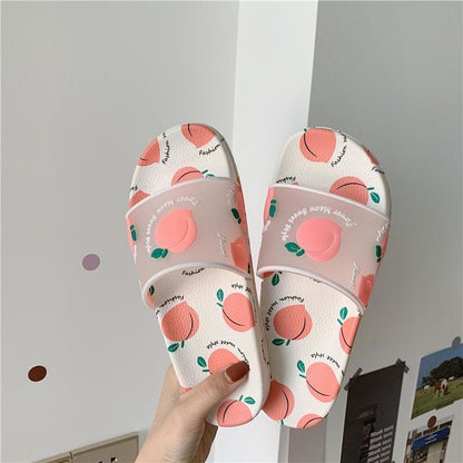 Kawaii Cartoon Fruit Beach Slippers MK14840 - KawaiiMoriStore