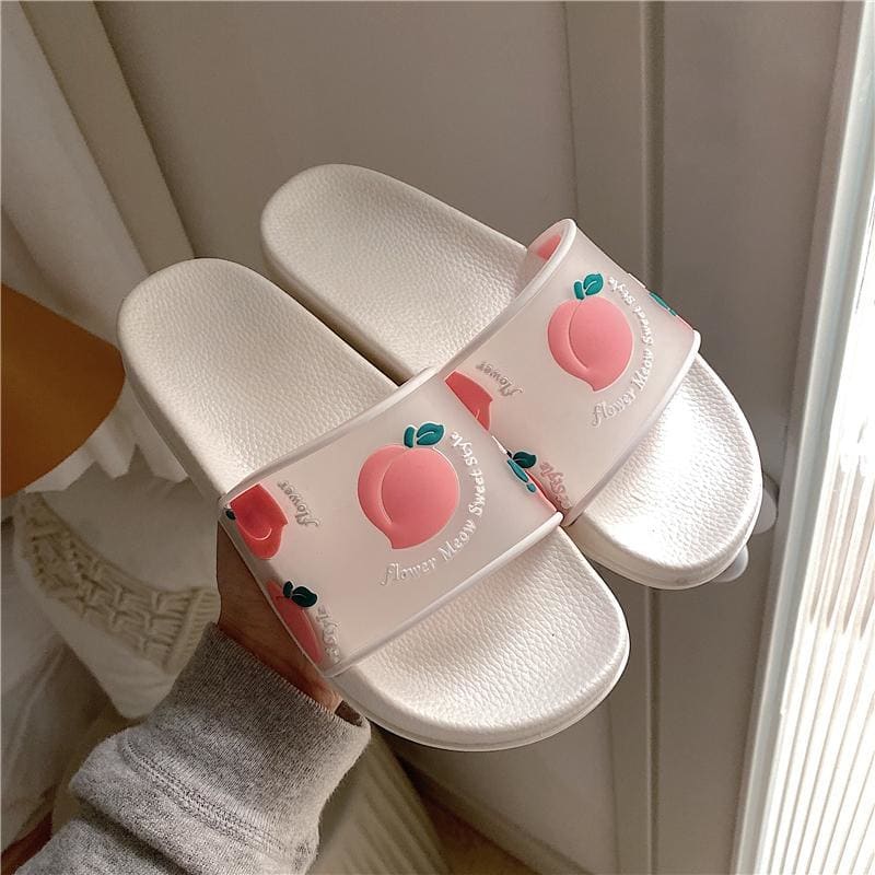 Kawaii Cartoon Fruit Beach Slippers MK14840 - KawaiiMoriStore