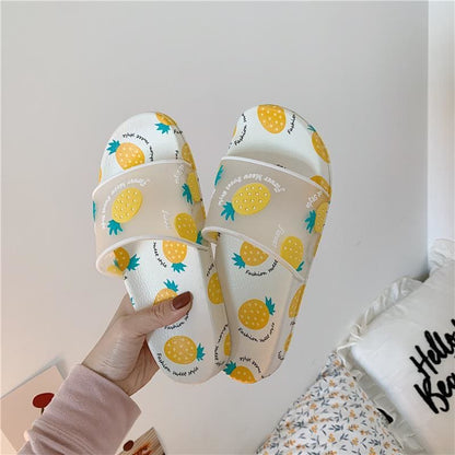 Kawaii Cartoon Fruit Beach Slippers MK14840 - KawaiiMoriStore