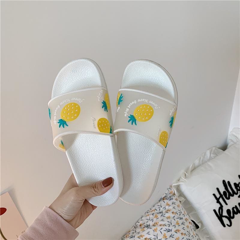 Kawaii Cartoon Fruit Beach Slippers MK14840 - KawaiiMoriStore