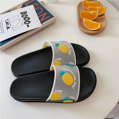 Kawaii Cartoon Fruit Beach Slippers MK14840 - KawaiiMoriStore