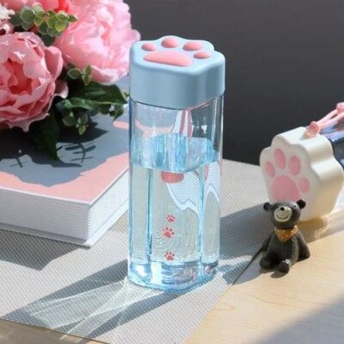 Kawaii Cat Claw Clear Water Bottle MK15276 - KawaiiMoriStore