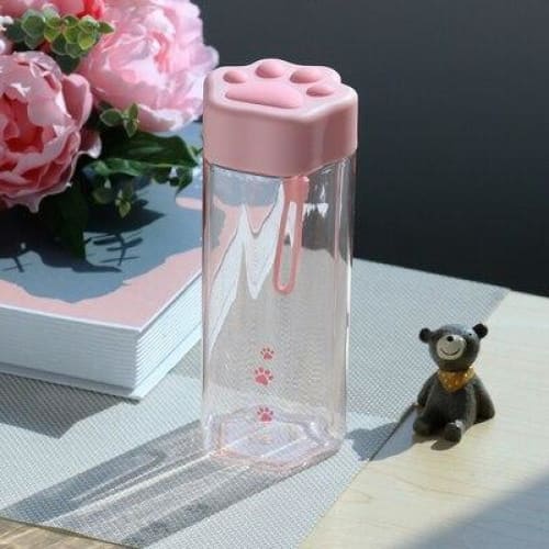 Kawaii Cat Claw Clear Water Bottle MK15276 - KawaiiMoriStore