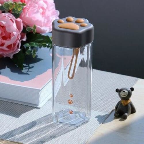 Kawaii Cat Claw Clear Water Bottle MK15276 - KawaiiMoriStore