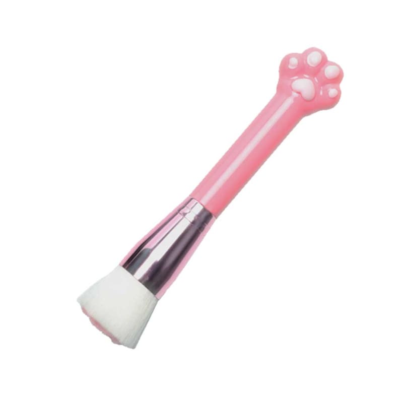 Kawaii Cat Paw Fluffy Makeup ME65 - White / Brush 1pc only -