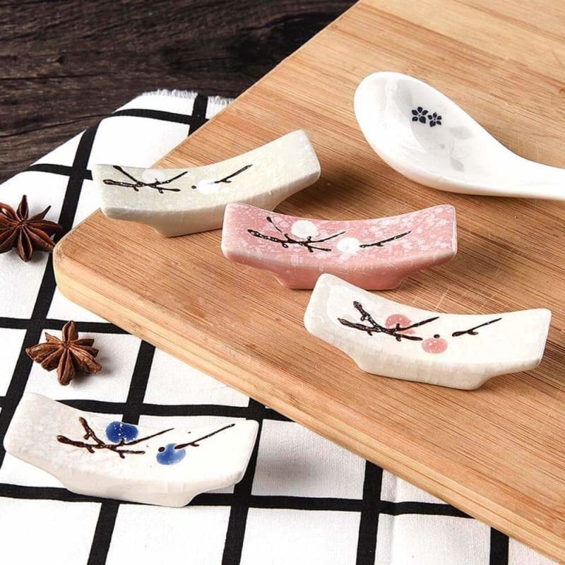 Kawaii Ceramic Sakura Chopsticks Holder MM1704 - Chopsticks 