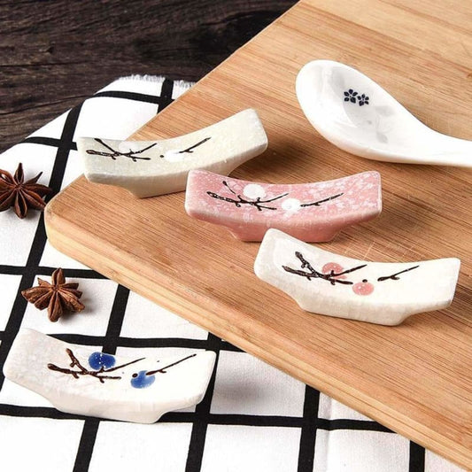 Kawaii Ceramic Sakura Chopsticks Holder MM1704 - Chopsticks 