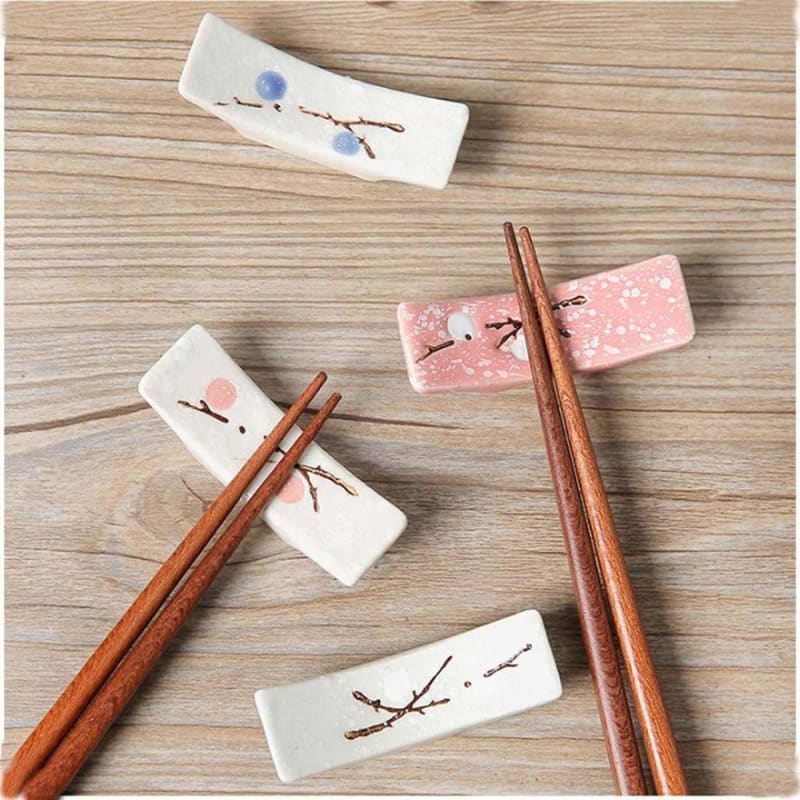 Kawaii Ceramic Sakura Chopsticks Holder MM1704 - Chopsticks 