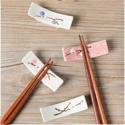 Kawaii Ceramic Sakura Chopsticks Holder MM1704 - Chopsticks 