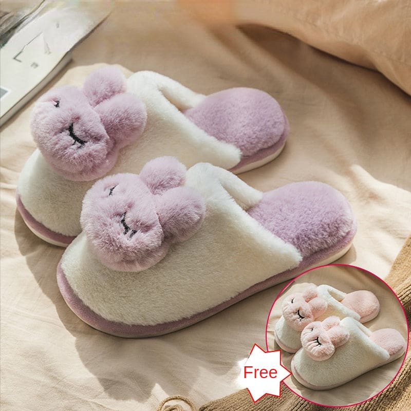 Kawaii Cute Aimal Bunny Lovers’ Slippers ME59 - Female 36-37