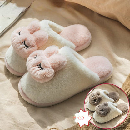 Kawaii Cute Aimal Lovers’ Slippers ME40 - Female 36-37 male