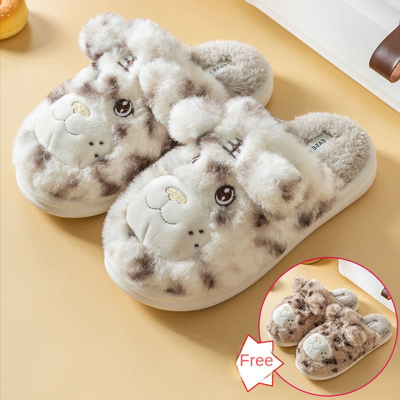 Kawaii Cute Aimal Lovers’ Slippers ME40 - Female 36-37 male