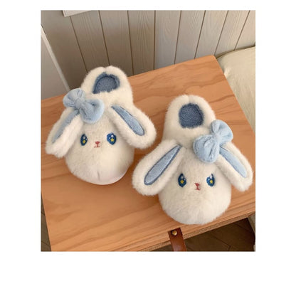 Kawaii Cute Bunny Furry Indoor Slippers ME64 - slippers