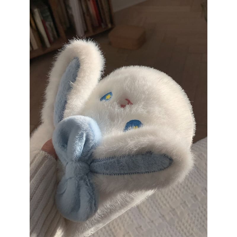 Kawaii Cute Bunny Furry Indoor Slippers ME64 - slippers