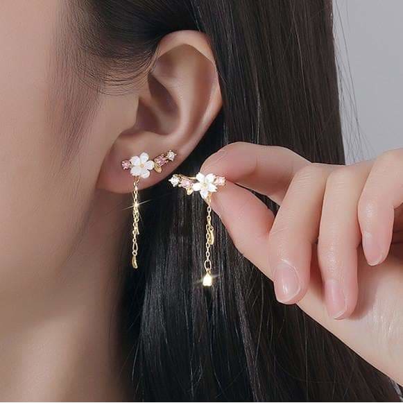 Kawaii Fashion Sakura Cute Earring Clip MK16166 - 