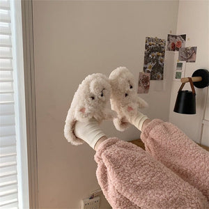Kawaii Fleece Bear Home Slippers ME51 - slippers