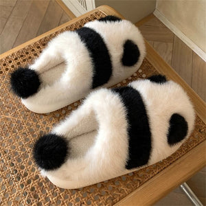 Kawaii Fleece Panda Home Slippers ME53 - slippers