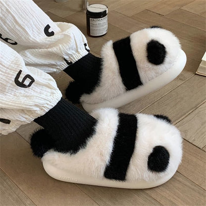 Kawaii Fleece Panda Home Slippers ME53 - slippers