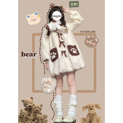 Kawaii Flurry Bear Coat ME16