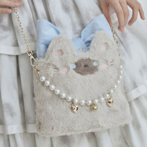 Kawaii Flurry Kitty Bag ME58 - 灰暹罗 - bag
