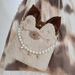 Kawaii Flurry Kitty Bag ME58 - 米色暹罗 - bag