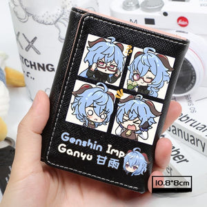 Kawaii Genshin Impact Chibi Wallet ON676 - Black / Ganyu
