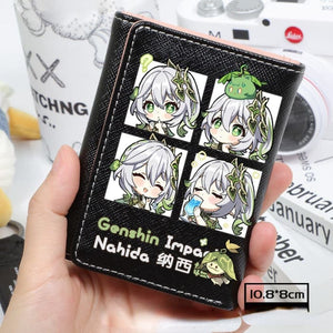 Kawaii Genshin Impact Chibi Wallet ON676 - Black / Nahida