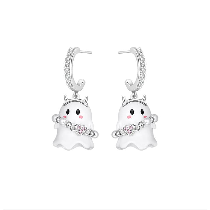 Kawaii Halloween Ghost Earrings ME35 - Little Ghost earrings