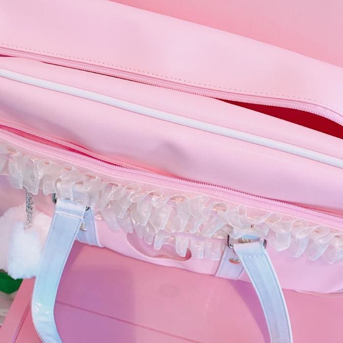 Kawaii Heart Ruffle Bag