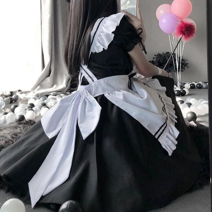 Kawaii Lolita Maid Outfit Cute Maid Dress MK201 - KawaiiMoriStore