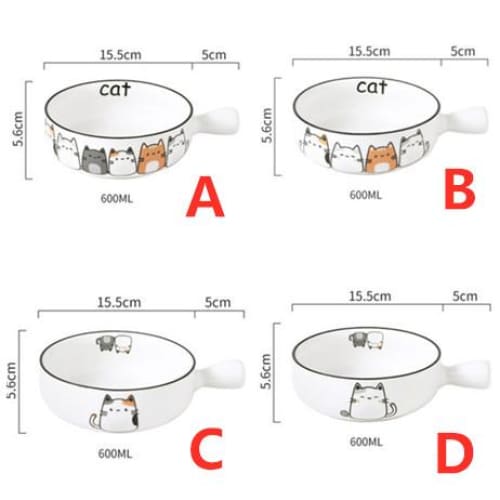 Kawaii Lovely Cats Bowl MM1637 - KawaiiMoriStore