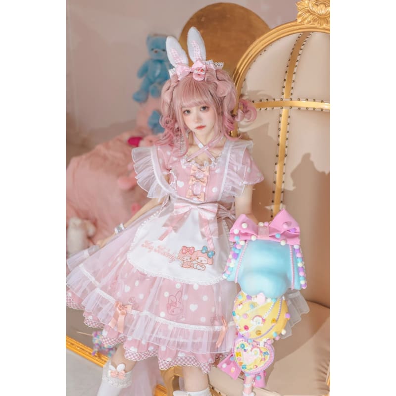 Kawaii Melody/Kuromi Lolita Dress MK17596
