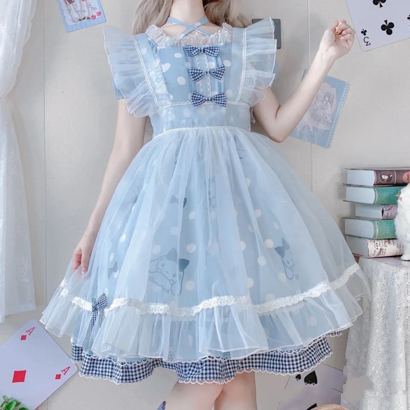 Kawaii Melody/Kuromi Lolita Dress MK17596 - Dress +