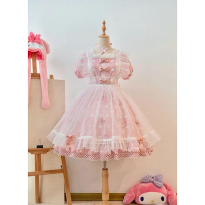 Kawaii Melody/Kuromi Lolita Dress MK17596 - Dress +