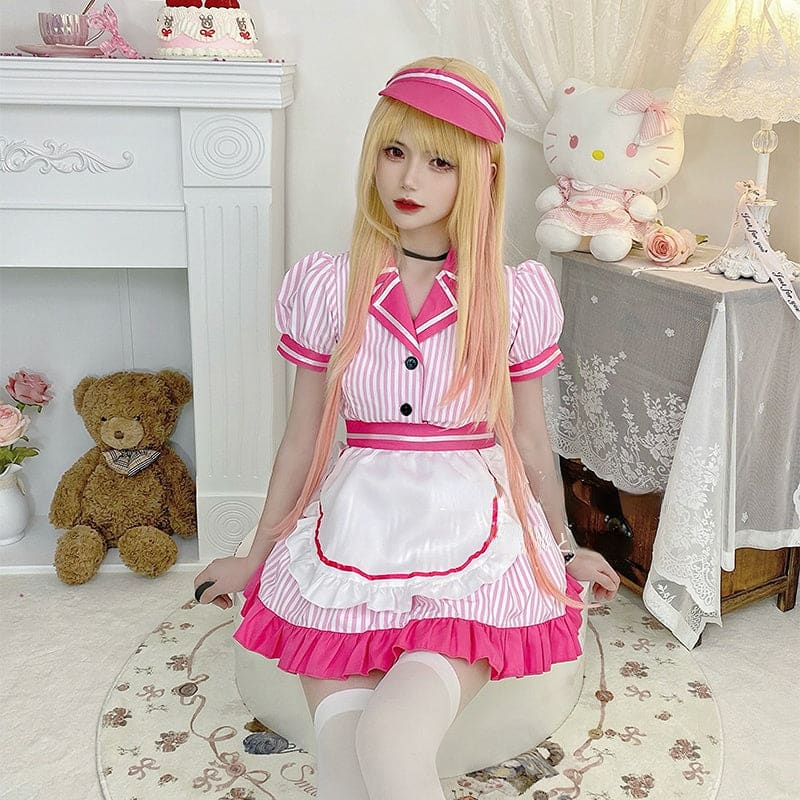 Kawaii My Dress-up Darling Kitagawa Marin Pink 80’s Maid