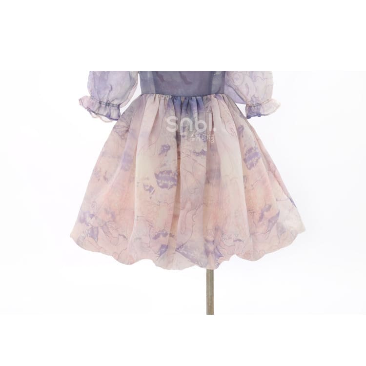 Kawaii Pastel Purple Pink Soft Princess Dress ON627 - dress