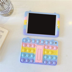 Kawaii Pastel Rainbow Cute Ipad Protect Case MM1622 - KawaiiMoriStore