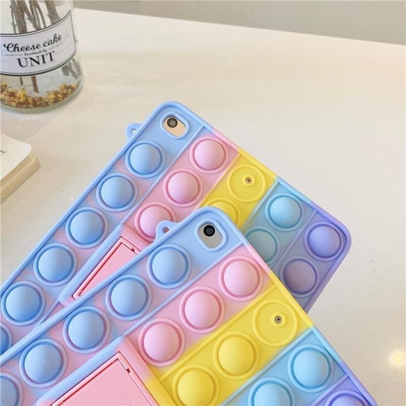 Kawaii Pastel Rainbow Cute Ipad Protect Case MM1622 - KawaiiMoriStore