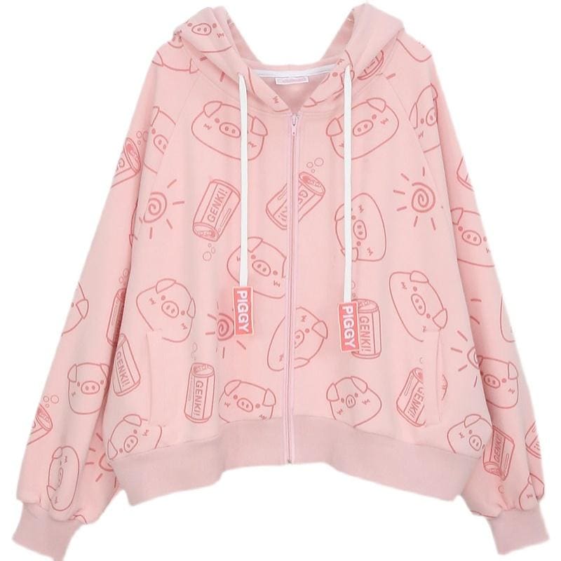 Kawaii Piggy Coat MK15711 - KawaiiMoriStore