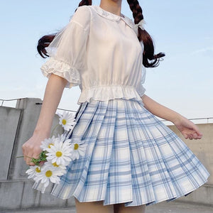 Kawaii Princess Tulle Accented Lolita Blouse - One Size / 